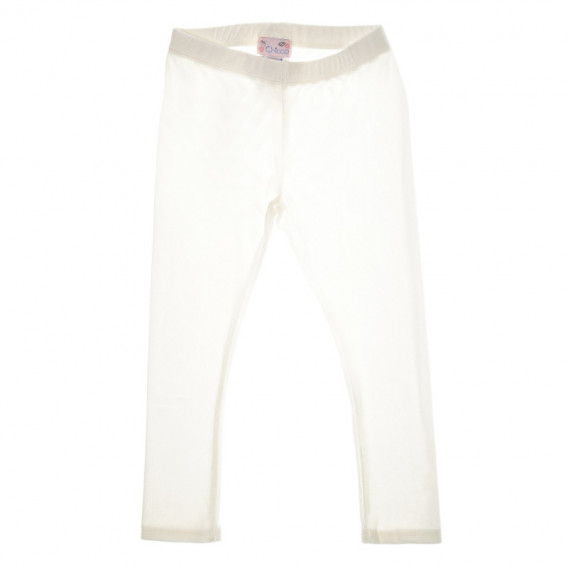 Pantaloni lungi de culoare albă pentru fete Chicco 39229 2