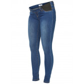 Jeans slim fit, pentru gravide, albastru bleumarin Mamalicious 3924 