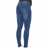 Jeans slim fit, pentru gravide, albastru bleumarin Mamalicious 3925 2