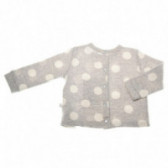 Bluză cu mânecă lungă de culoare gri, cu imprimeu de puncte albe pentru fetițe Chicco 39300 2