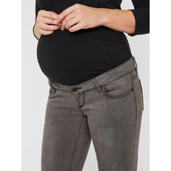 Jeans pentru gravide, gri Mamalicious 3935 6