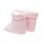 Cizme tricotate pentru fetițe de culoare roz cu degetele întărite Chicco 39376 2