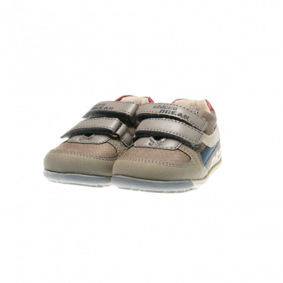 Pantofi clasici din piele, model retro pentru copii, combinație de trei culori Chicco 39473 