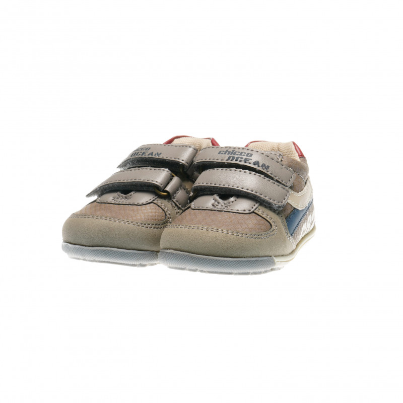 Pantofi clasici din piele, model retro pentru copii, combinație de trei culori  39473