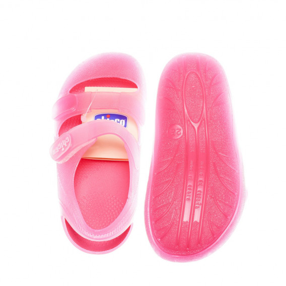 Sandale din silicon de culoare roz pentru fete Chicco 39547 