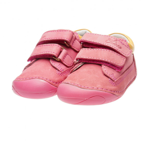 Încălțăminte din piele pentru bebeluși roz Chicco 39797 