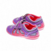 Pantofi pentru fetițe cu fixare dublă cu velcro în violet Chicco 39810 2