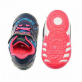 Pantofi pentru fete pentru copii cu fixare în velcro și șireturi elastice Chicco 39814 3