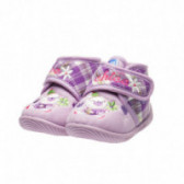Papuci pentru fete cu broderie, lila Chicco 39828 