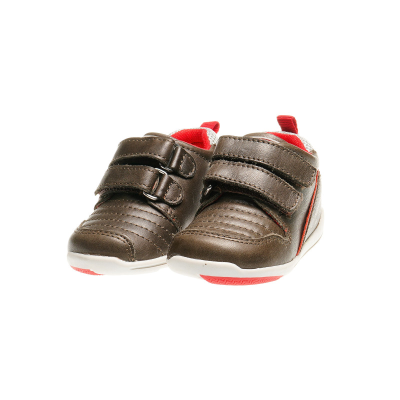 Pantofi din piele pentru băieței, cu banzi velcro  39911