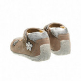 Pantofi din piele pentru fetițe cu decorațiuni florale Chicco 39927 2