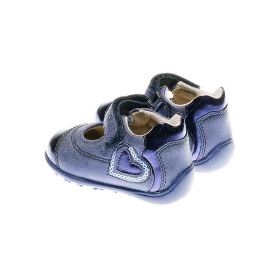 Pantofi din piele pentru fetițe, albastru Chicco 39942 2