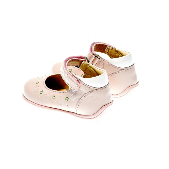 Pantofi din piele pentru fetițe, roz Chicco 39957 2