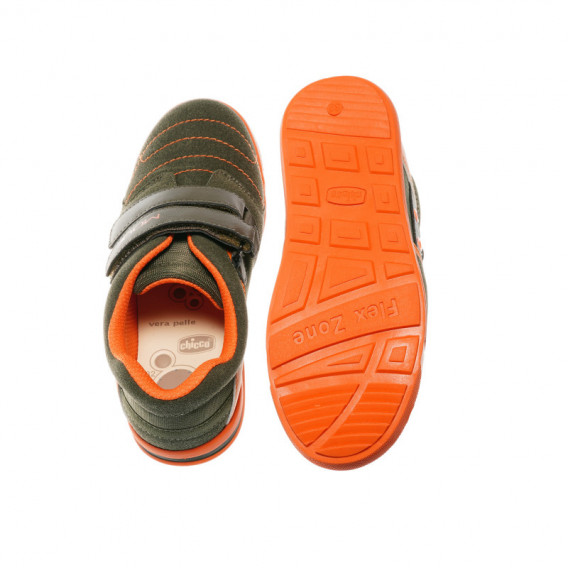 Adidași verzi cu interior portocaliu, pentru băieți Chicco 40075 3