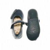 Pantofi din piele pentru fete, albaștri, cu fundă Chicco 40093 3