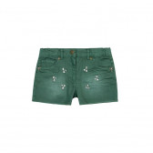 Pantaloni scurți de bumbac pentru fete cu pietricele strălucitoare Boboli 40738 
