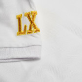 Tricou de băieți cu emblemă brodată, alb Lamborghini 40750 4