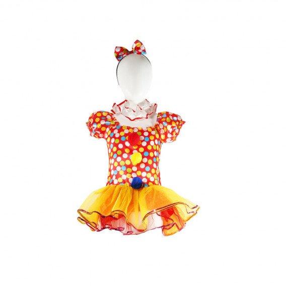 Costum de carnaval pentru fete Clovn Clothing land 41762 