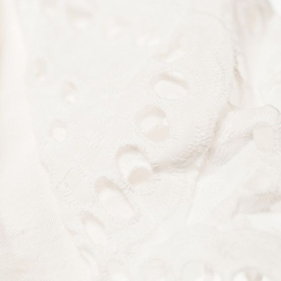 Rochie albă din bumbac cu șnur pentru fete LIPSY 41983 2