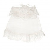 Rochie albă din bumbac cu șnur pentru fete LIPSY 41984 