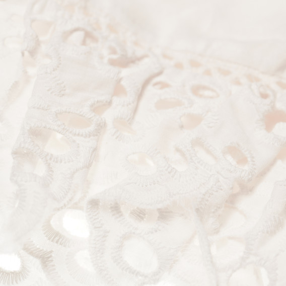 Rochie albă din bumbac cu șnur pentru fete LIPSY 41985 3