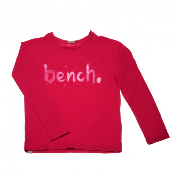 Bluză cu mânecă lungă, de culoare roșie cu numele mărcii BENCH 42250 