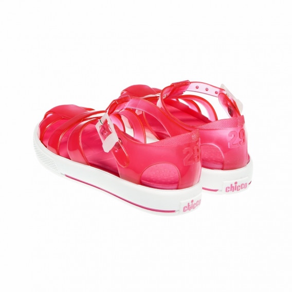 Sandale din silicon pentru fete, roșu Chicco 42403 2