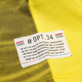Tricou galben, din bumbac organic, cu imprimeu, pentru băieți Name it 42419 4