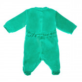Salopetă din pluș cu mâneci lungi și șopârlă aplicată pentru bebeluși, verde Chicco 42428 2