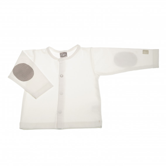 Bluză de bumbac cu mâneci lungi în ecru pentru băieți Pinokio 42467 