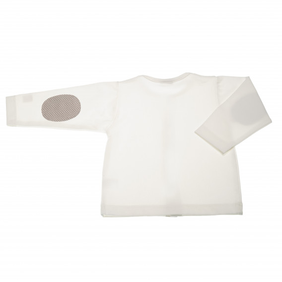Bluză de bumbac cu mâneci lungi în ecru pentru băieți Pinokio 42468 2