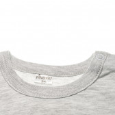 Bluză din bumbac cu mânecă lungă cu aplicație de pisoi negru pentru fetițe Pinokio 42576 