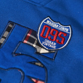 Bluză băieți cu guler-eșarfă, albastru Marine Corps 4262 6