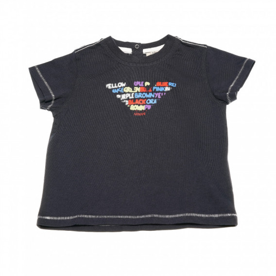 Tricou din bumbac cu logo-ul mărcii pentru băieți Armani 42959 