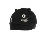 Pălărie de pisică din bumbac cu urechi - unisex, neagră Pinokio 43440 3