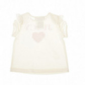 Bluză cu mânecă scurtă cu imprimeu inimă pentru fetițe Juicy Couture 43971 2