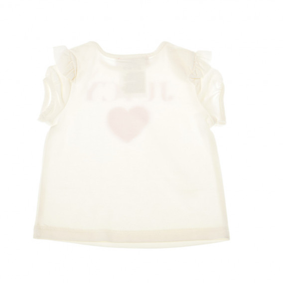 Bluză cu mânecă scurtă cu imprimeu inimă pentru fetițe Juicy Couture 43971 2