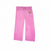 Pantaloni de bumbac cu bandă elastică lată pentru fete Juicy Couture 44011 