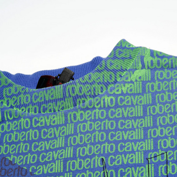 Bluză  de bumbac cu mâneci lungi pentru fete Roberto Cavalli 44050 3