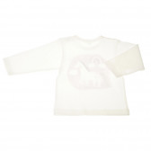Bluză de bumbac cu unicorn și curcubeu aplicat pentru fetițe Pinokio 44168 3