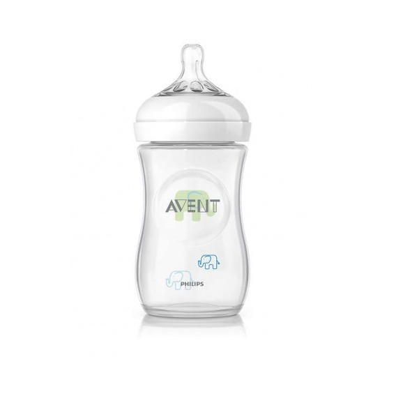 Sticlă din polipropilenă de 260 ml cu tetină cu 2 găuri pentru bebelușii de 1+ luni Philips AVENT 44172 2