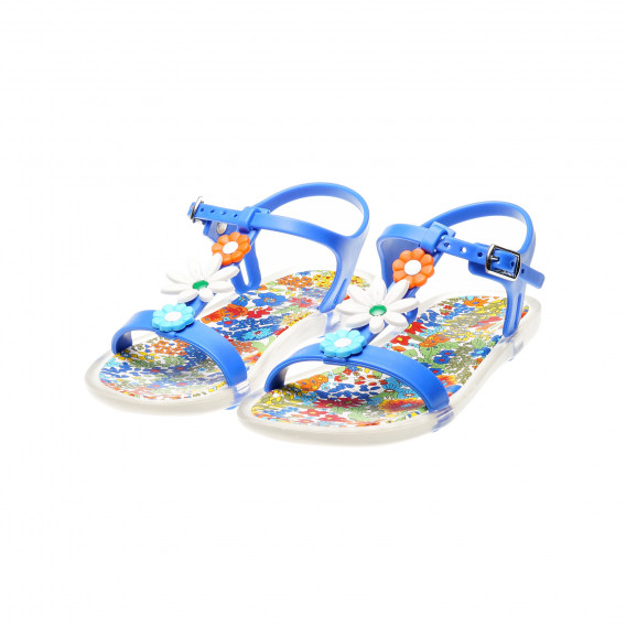 Sandale cu flori decorative pentru fete Chicco 44185 