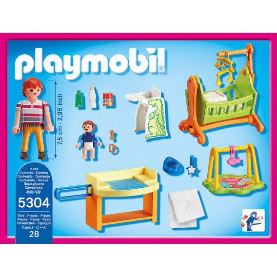 Cameră de baby constructori cu balansoar cu peste 10 piese Playmobil 44279 3