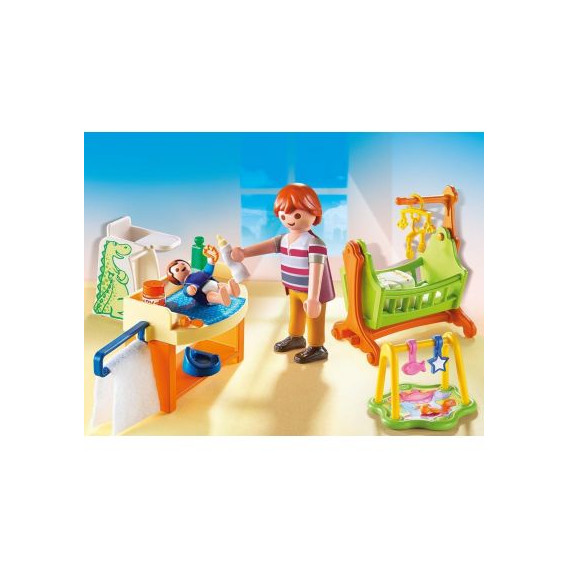 Cameră de baby constructori cu balansoar cu peste 10 piese Playmobil 44280 4