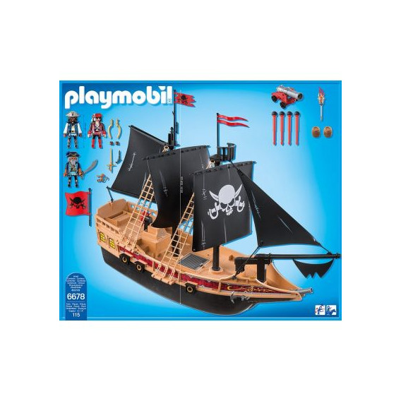 Constructor navă de război pentru pirat cu 115 piese Playmobil 44282 3
