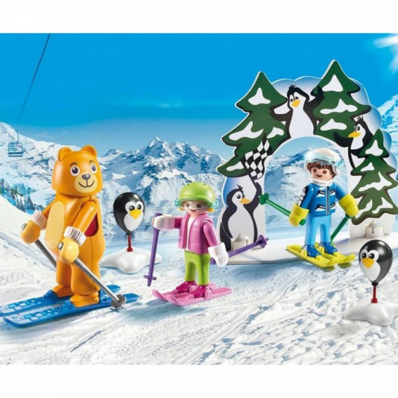 Piese de construcție Lecție de schi, peste 5 piese Playmobil 44289 2