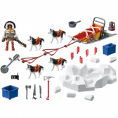 Piese de construcție Sanie cu  husky, peste 20 de bucăți Playmobil 44295 5