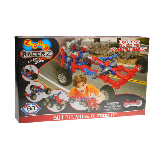 Set constructor - Car Racer Z, 88 piese Zoob 44379 