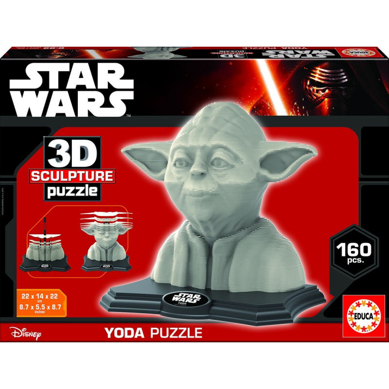 Puzzle 3D pentru copii - Yoda  44479