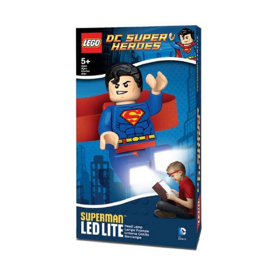 Bandă pentu cap constructor Superman și lampă LED aplicată Lego 44485 